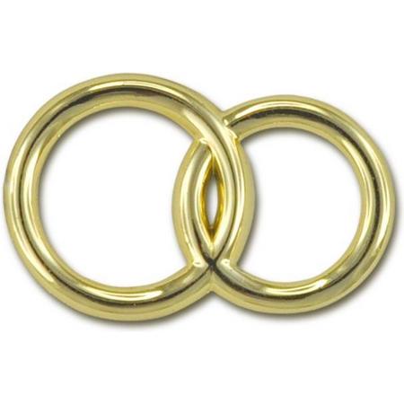 Dubbele Ringen|Goudkleurig|Hobbydecoratie|15st
